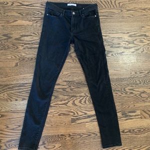 Banana Republic Mid-Waisted Black Skinny Jeans